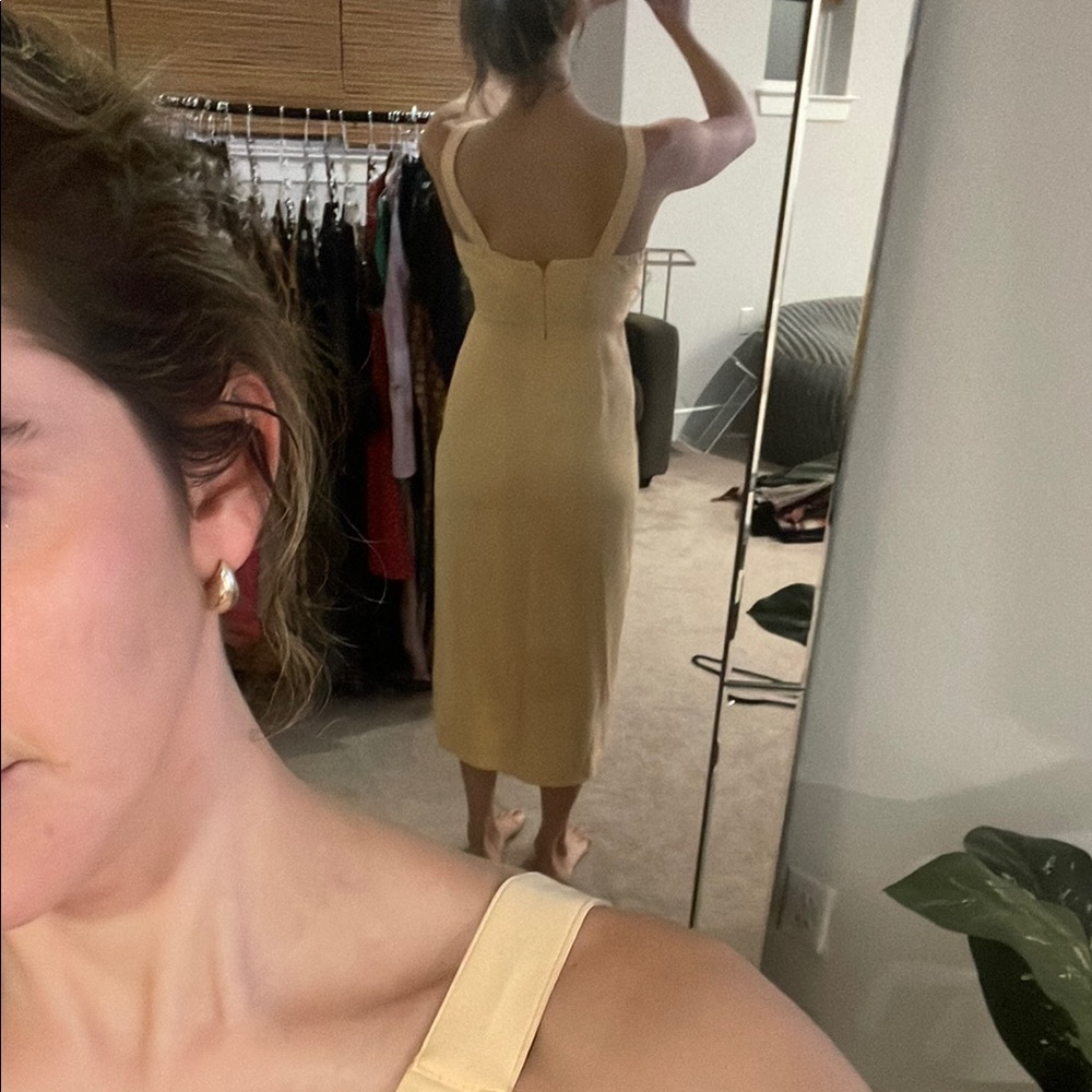 Abercrombie & Fitch Peach Midi Dress - Picture 2 of 3